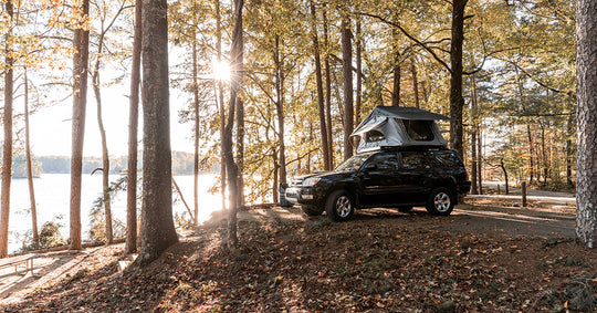 Napier outdoors rooftop tent camp set up