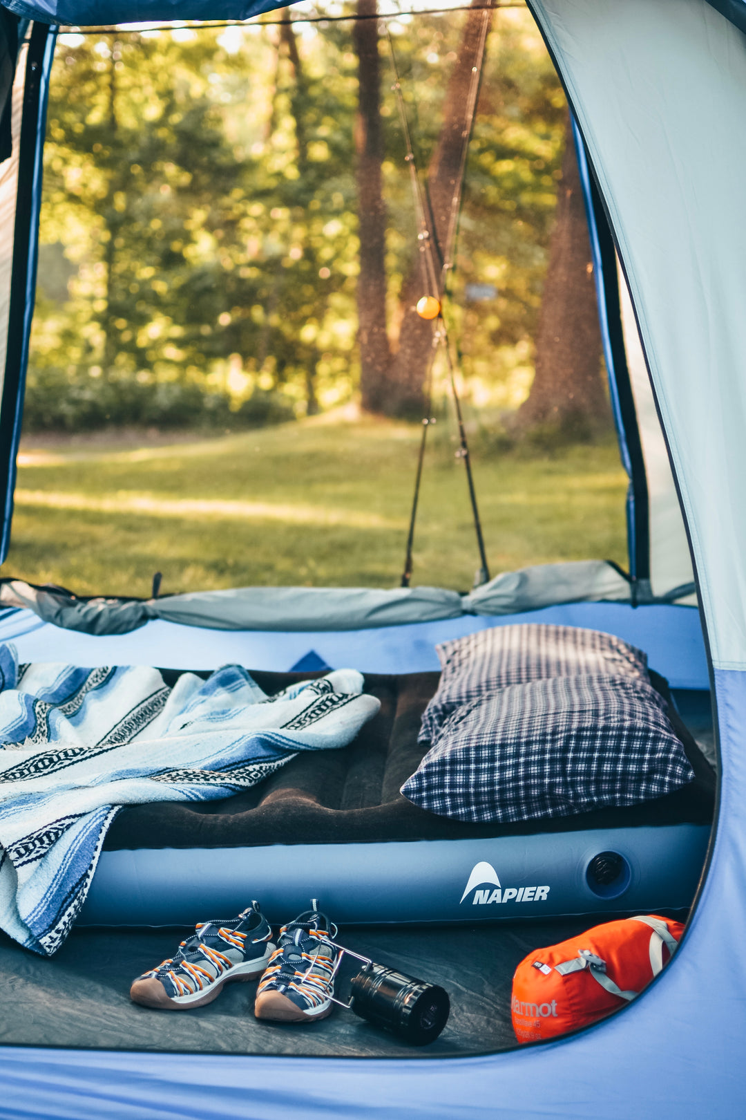 Napier Outdoors Sportz Air Mattress Inside of the Sportz SUV Tent