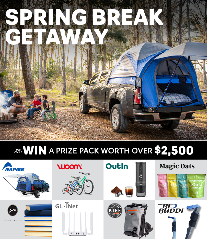 Spring break getaway prize page