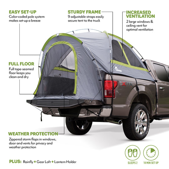 napier outdoors backroadz truck tent features