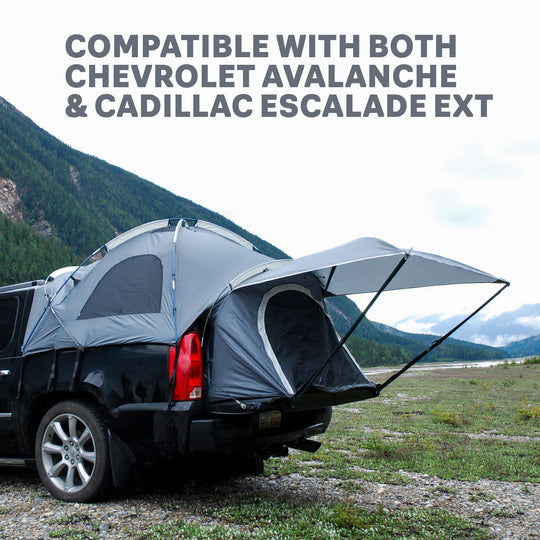 Napier Outdoors Chevrolet Avalanche Truck Tent Grey, Compatible with Both Chevrolet Avalanche and Cadillac Escalade EXT