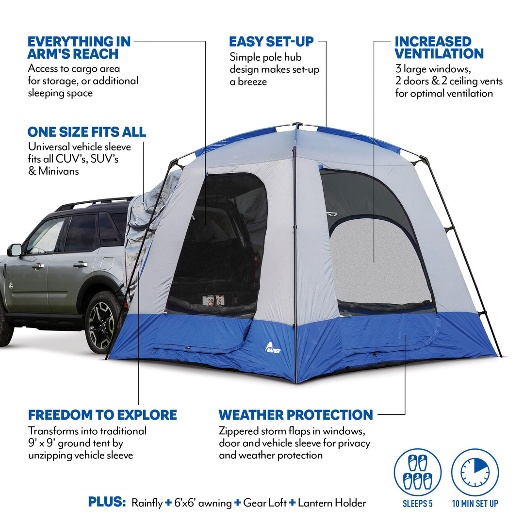 napier outdoors sportz suv tent model 82000