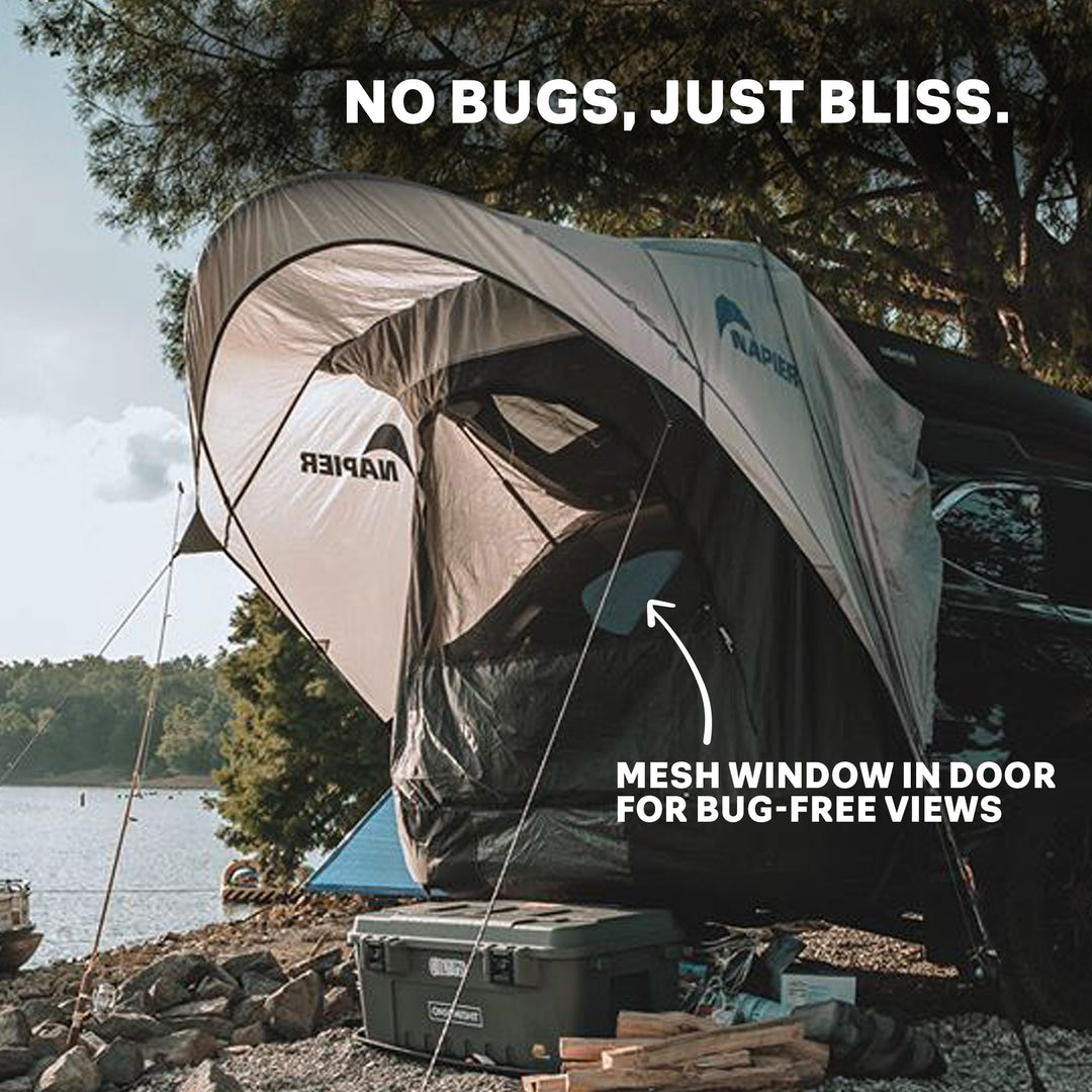 Napier outdoors sportz cove awning tent, no bugs just bliss