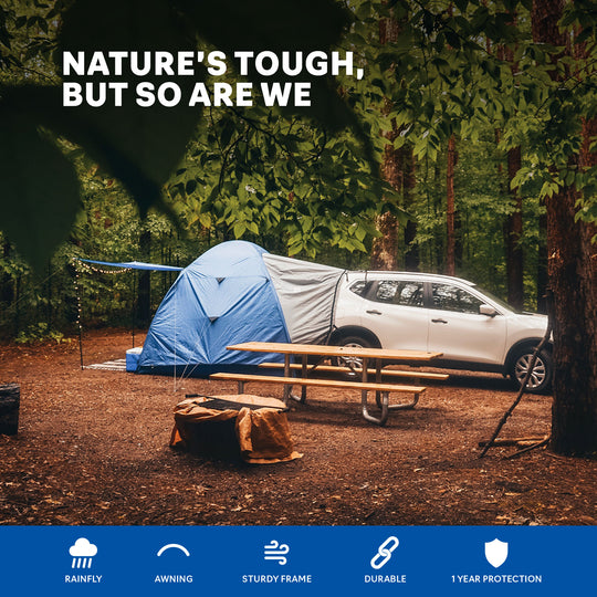 Napier Outdoors Sportz Dome to Go CUV Tent model 86000 blue and grey, natures tough but so are we 