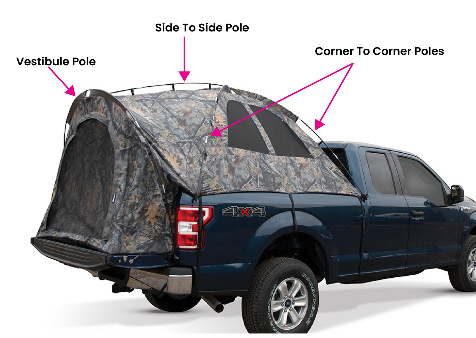 pop up tent for trucks Backroadz Camo Truck Tent #19122 (Full Size Regular Bed) Parts – Napier Outdoors