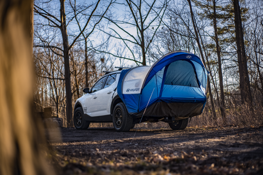 Napier Outdoors Hyundai Santa Cruz Blue and White Truck Tent