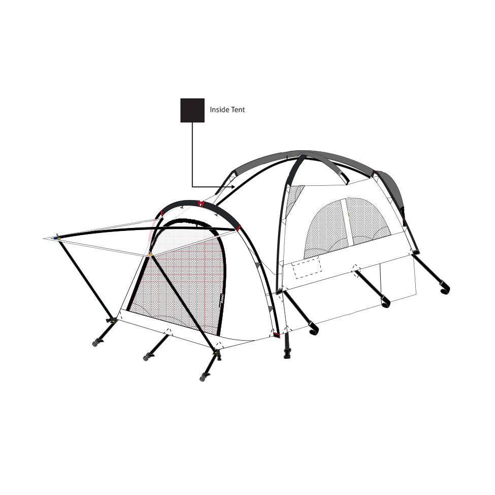 Sportz Truck Tent 57044 (Compact Regular: 6' - 6'2") Parts