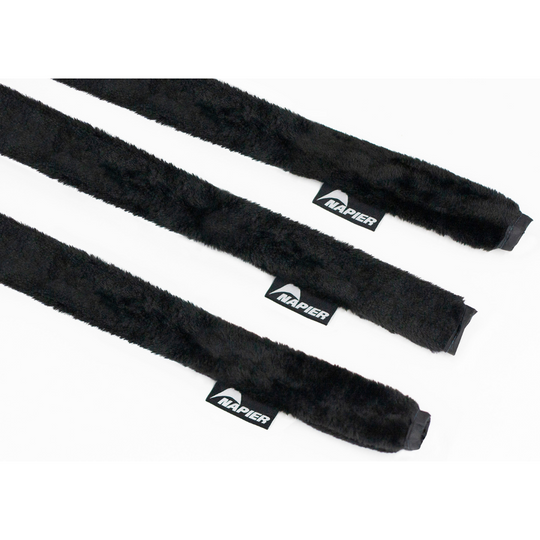 Napier Outdoors Strap Protectors Fuzzy Black